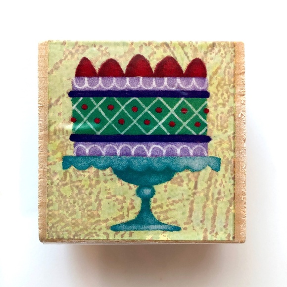 STUDIO 18 Birthday Cake Rubber Stamp Set of 2 RARE, NEW! - Picture 13 of 16